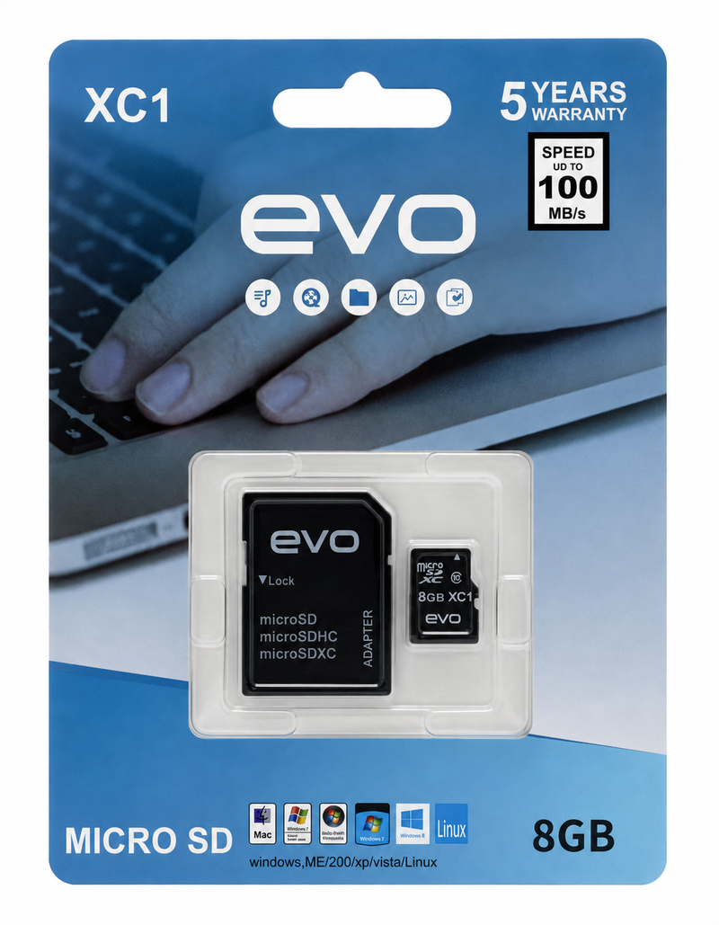 8GB Micro SD/SDHC Memory Card